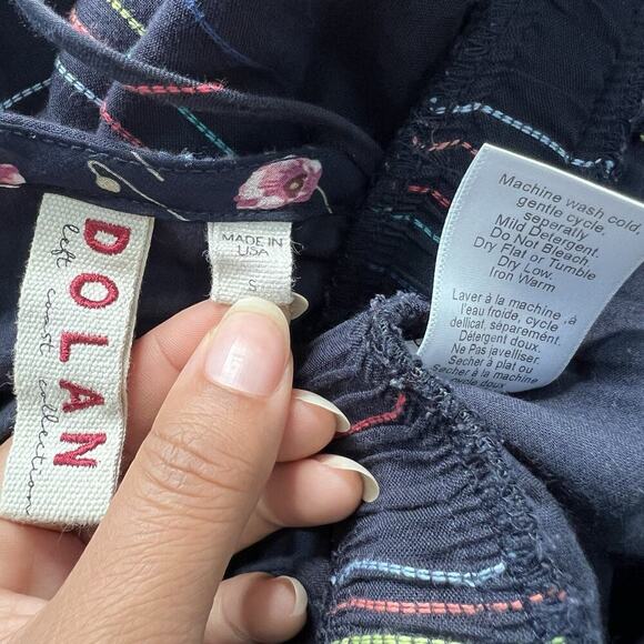 Dolan Anthropologie Hipster Boho Rainbow Striped Halter Jumpsuit Romper USA Made - Picture 12 of 14